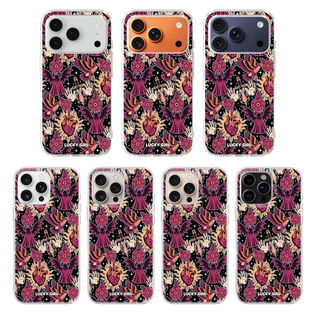 Silent Heart Clear Case Insert