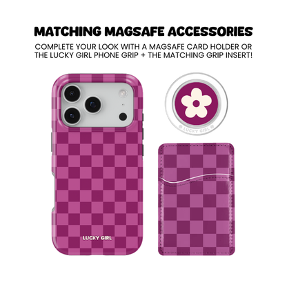 Velvet Checkers Phone Case