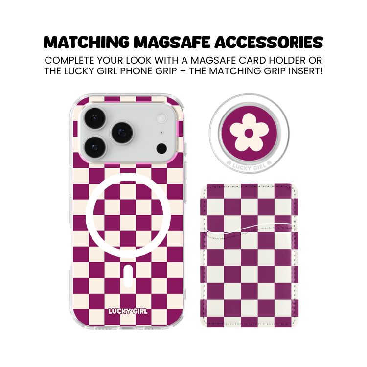 Velvet Checkers II Clear Case Insert