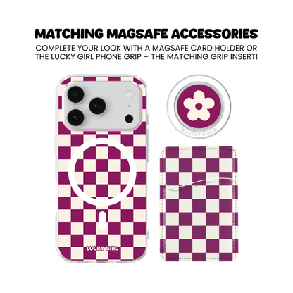 Velvet Checkers II Clear Case Insert
