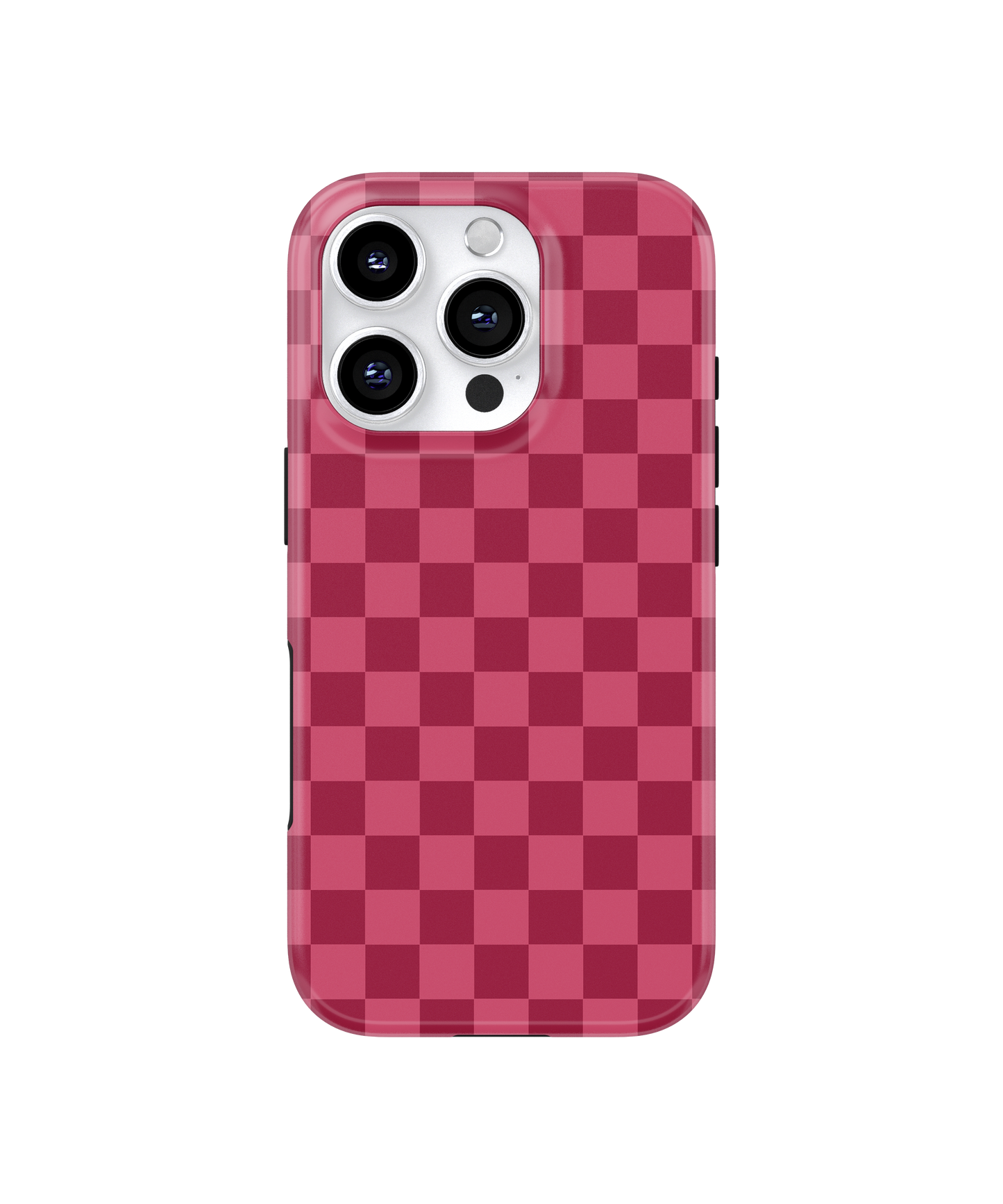 Black Cherry Checkers MagSafe Phone Case