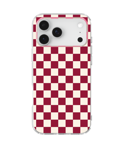 Black Cherry Checkers II Clear Case Insert