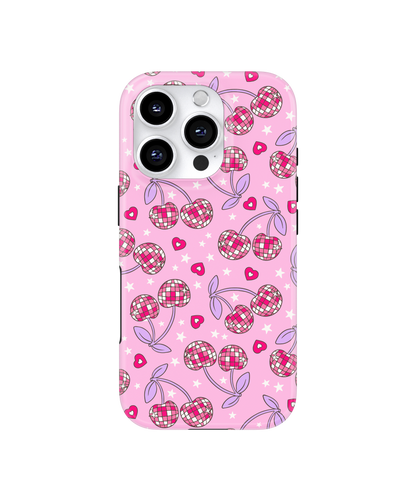 Pink & Purple Disco Cherries MagSafe Phone Case