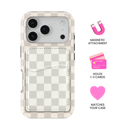 Dust Bunny Checkers II MagSafe Card Holder