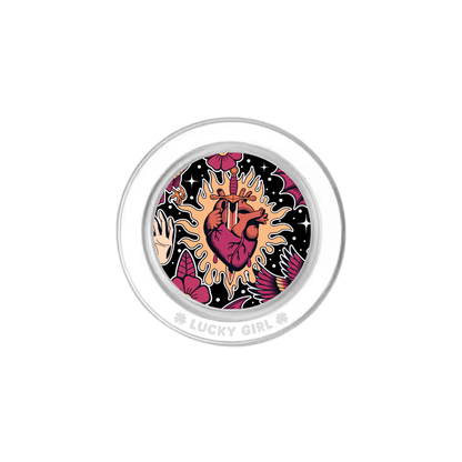 Silent Heart Phone Grip Insert
