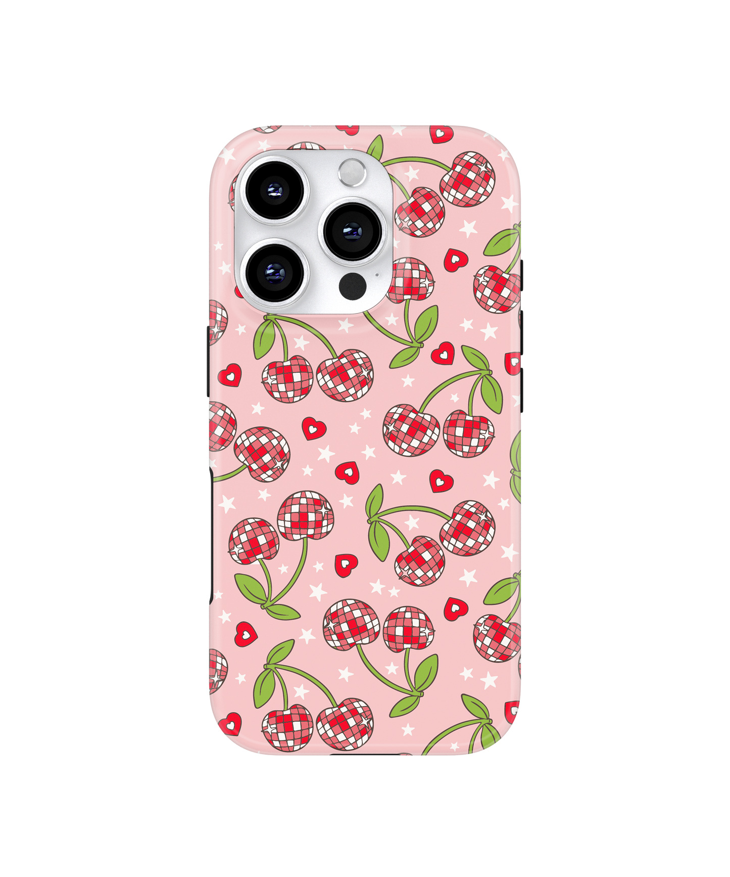 Pink & Red Disco Cherries MagSafe Phone Case