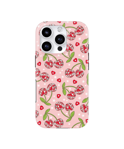 Pink & Red Disco Cherries MagSafe Phone Case