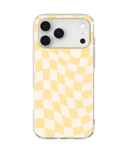 Banana Whispers Wavy Checkers II Clear Case Insert