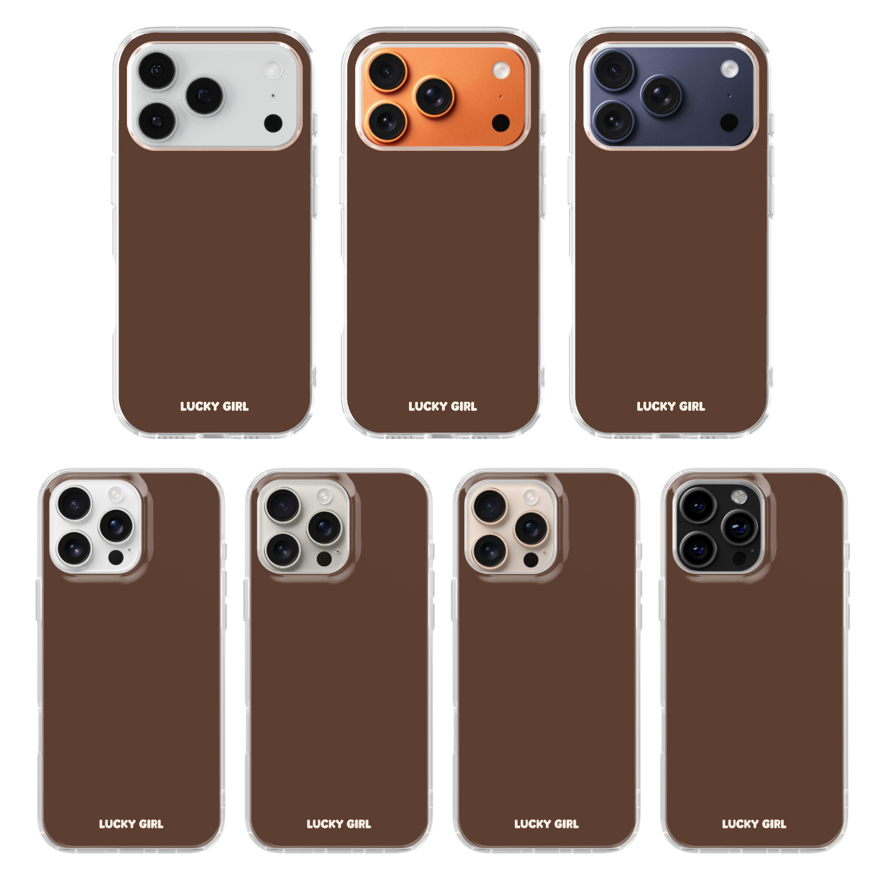 Espresso Solids Clear Case Insert