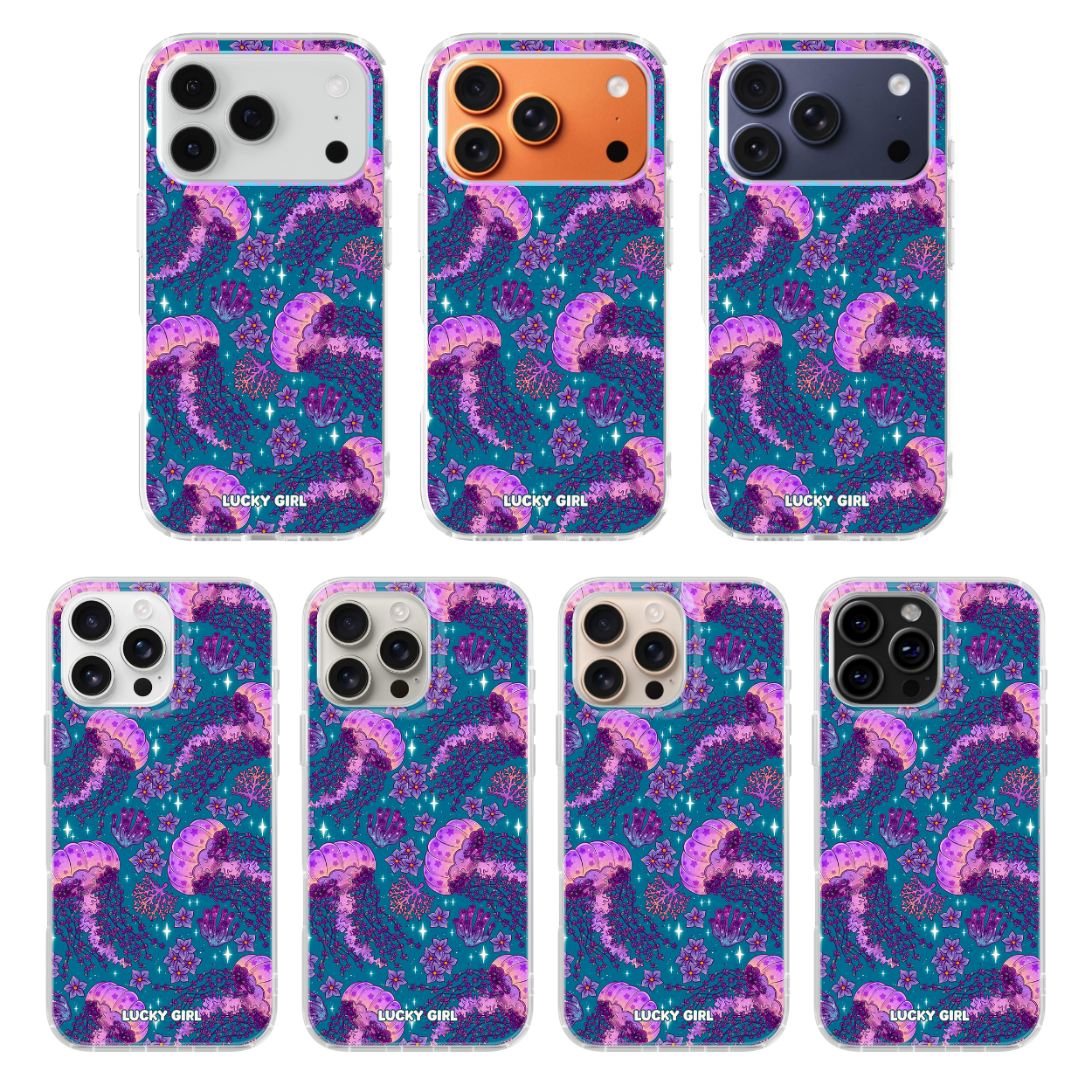 Jellyfish Dreams Clear Case Insert