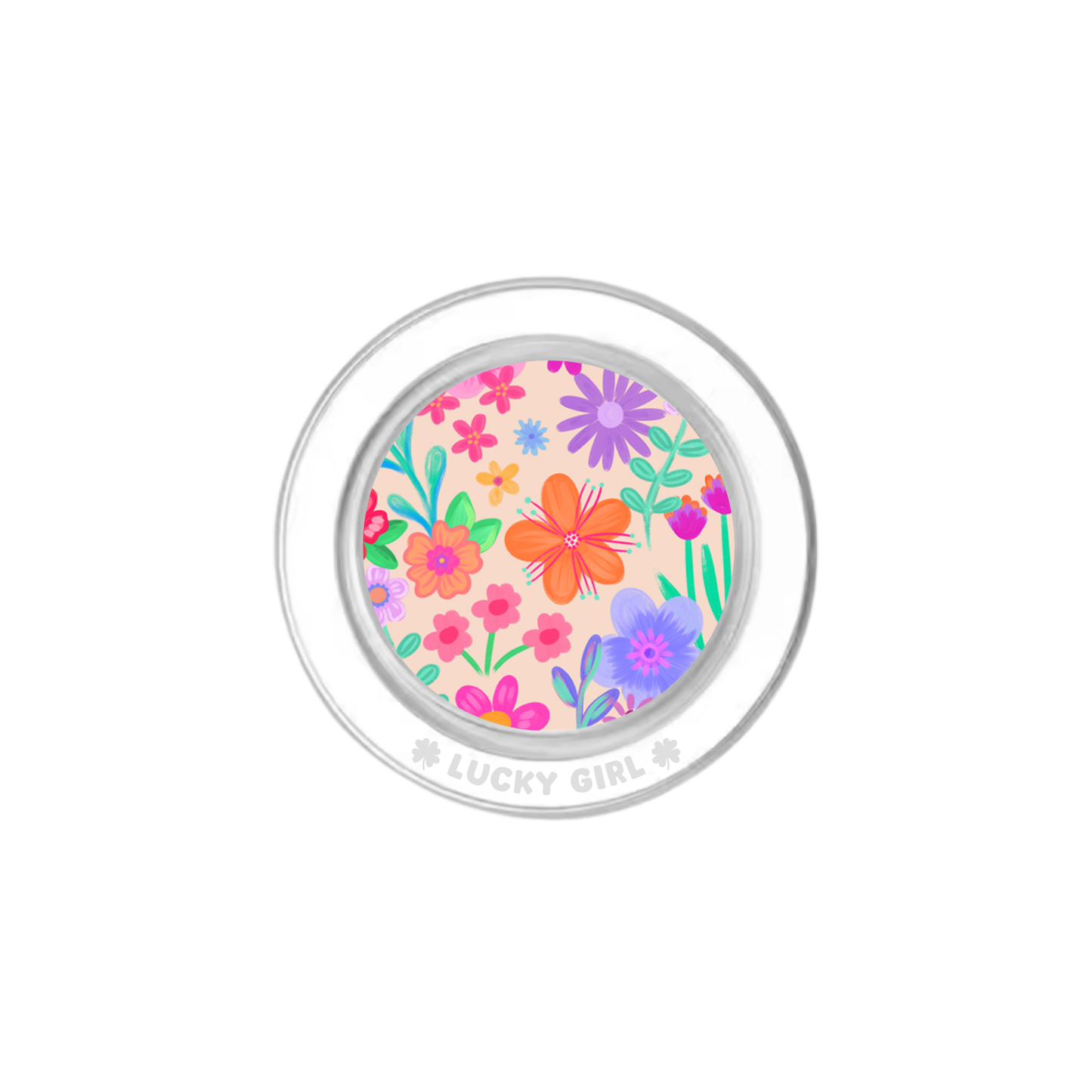 Neon Garden Phone Grip Insert