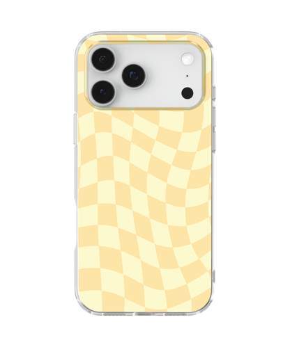Banana Whispers Wavy Checkers Clear Case Insert