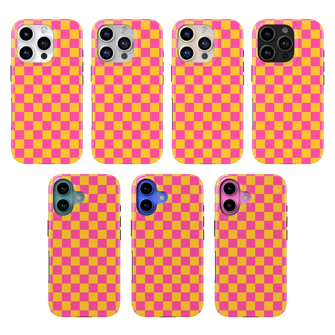 Pink Lemonade Checkers MagSafe Phone Case