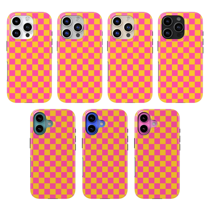 Pink Lemonade Checkers MagSafe Phone Case