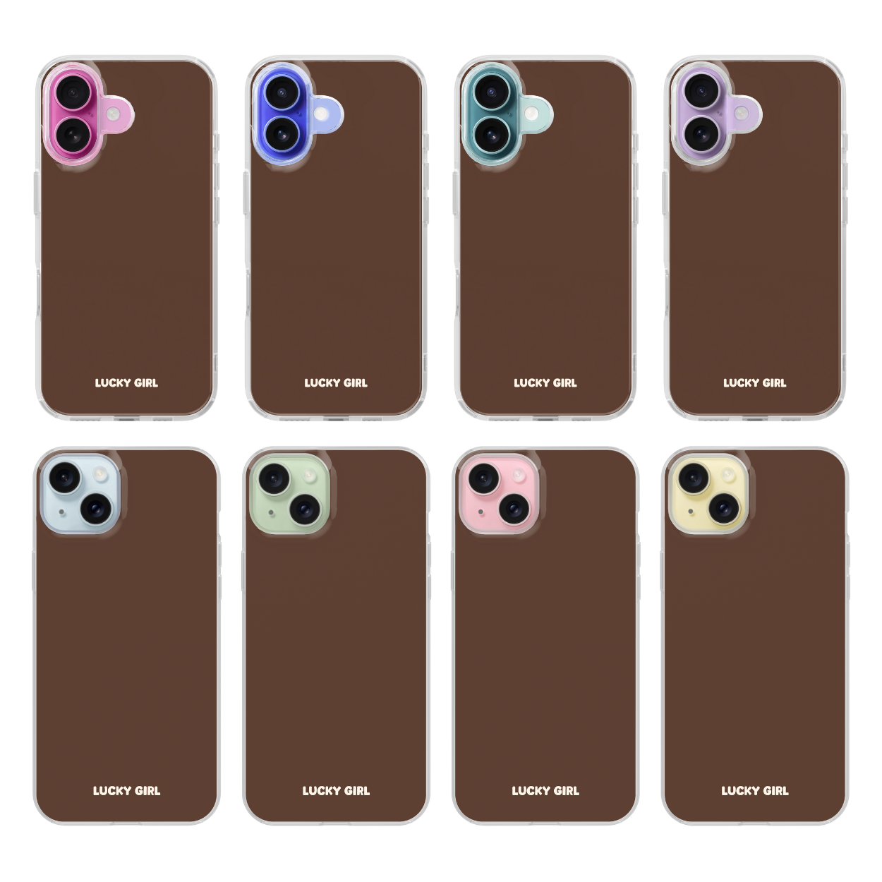 Espresso Solids Clear Case Insert