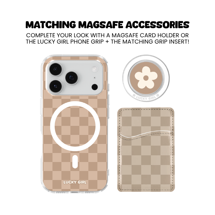 Chestnut Checkers Clear Case Insert