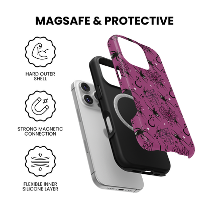 Violet Veil Midnight Tangle MagSafe Phone Case
