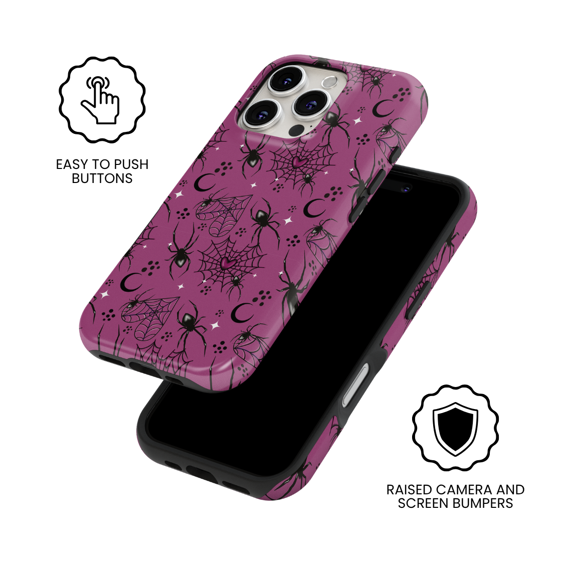 Violet Veil Midnight Tangle MagSafe Phone Case