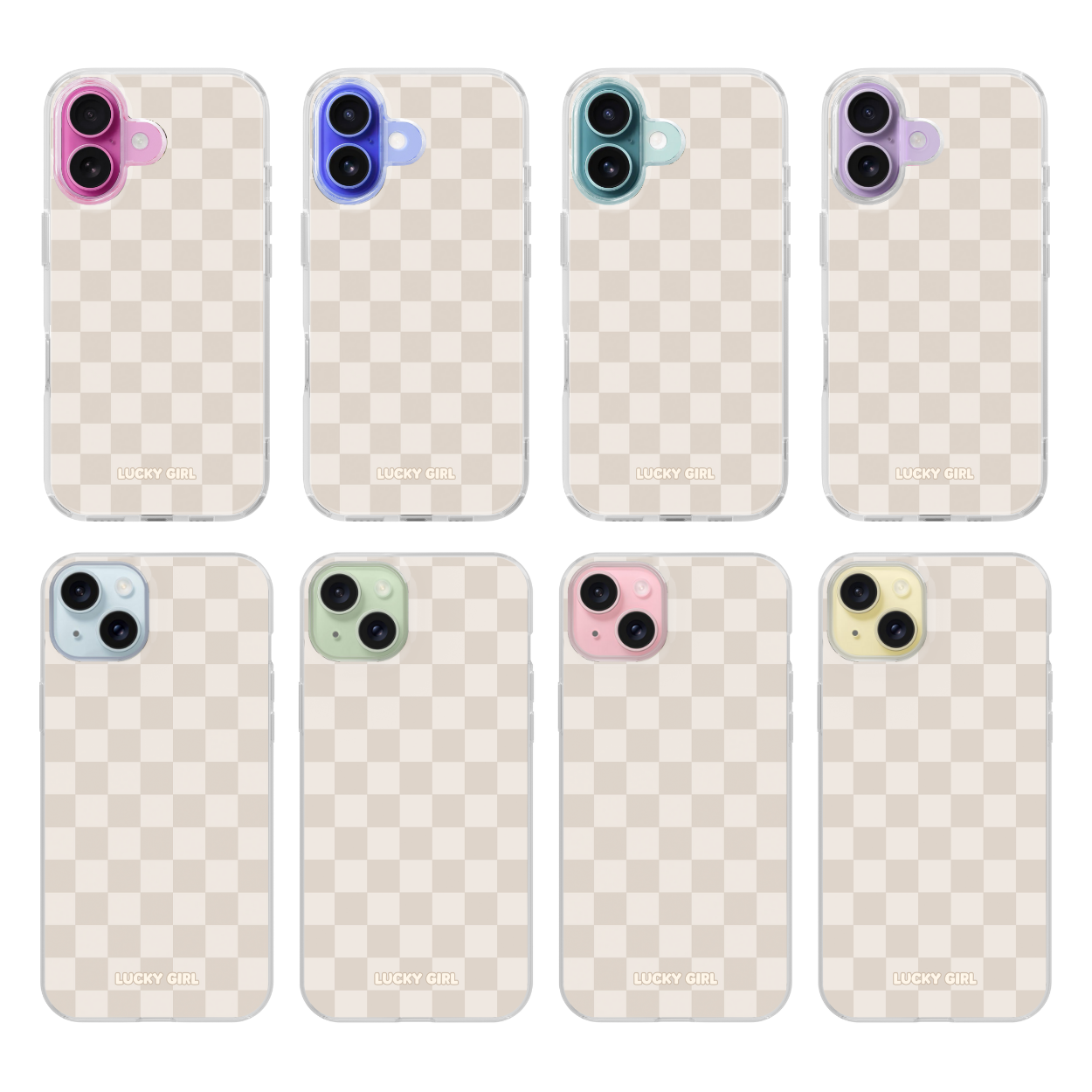 Dust Bunny Checkers Clear Case Insert
