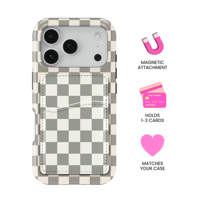 River Rock Checkers II MagSafe Card Holder
