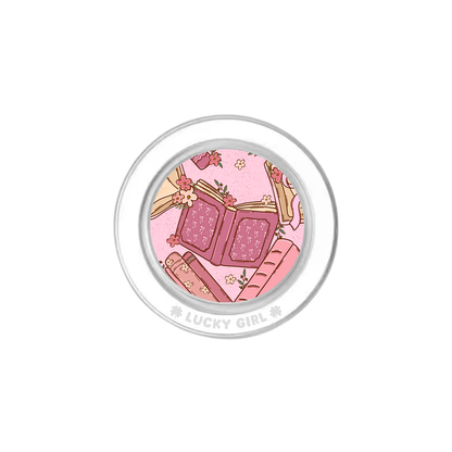 Pink Prose Phone Grip Insert