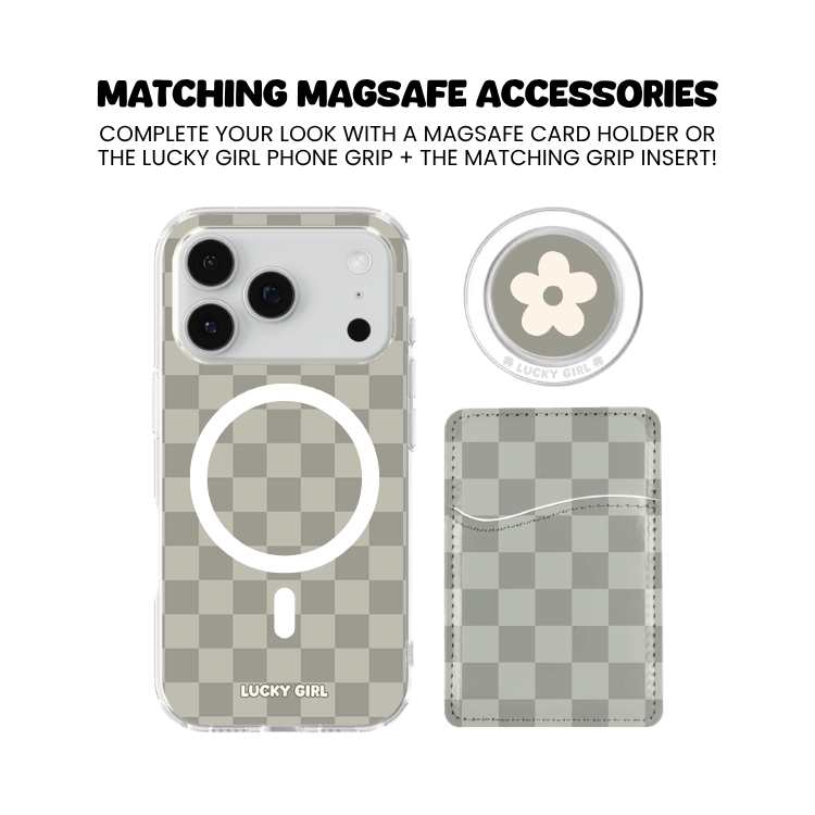 River Rock Checkers Clear Case Insert
