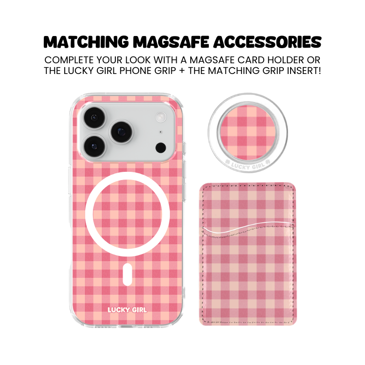 Sugar Gingham Clear Case Insert