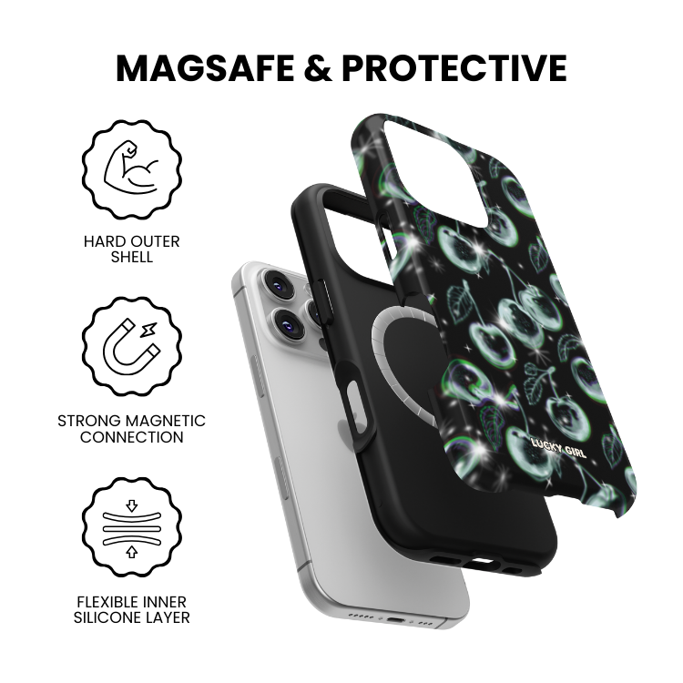 Chrome Cherries Phone Case