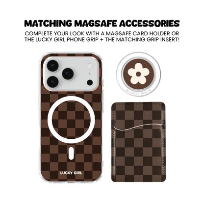 Espresso Checkers Clear Case Insert