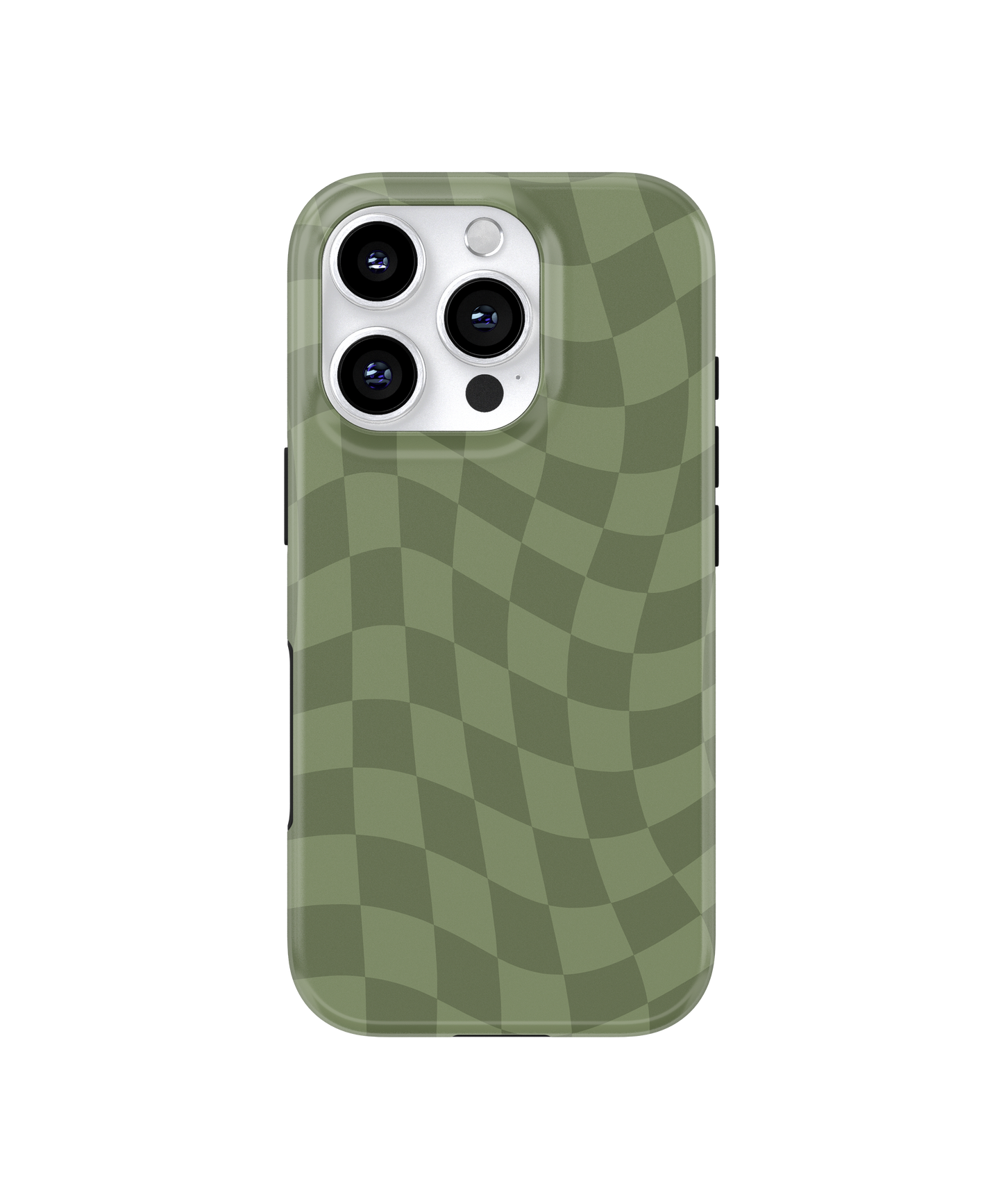 Moss Wavy Checkers MagSafe Phone Case