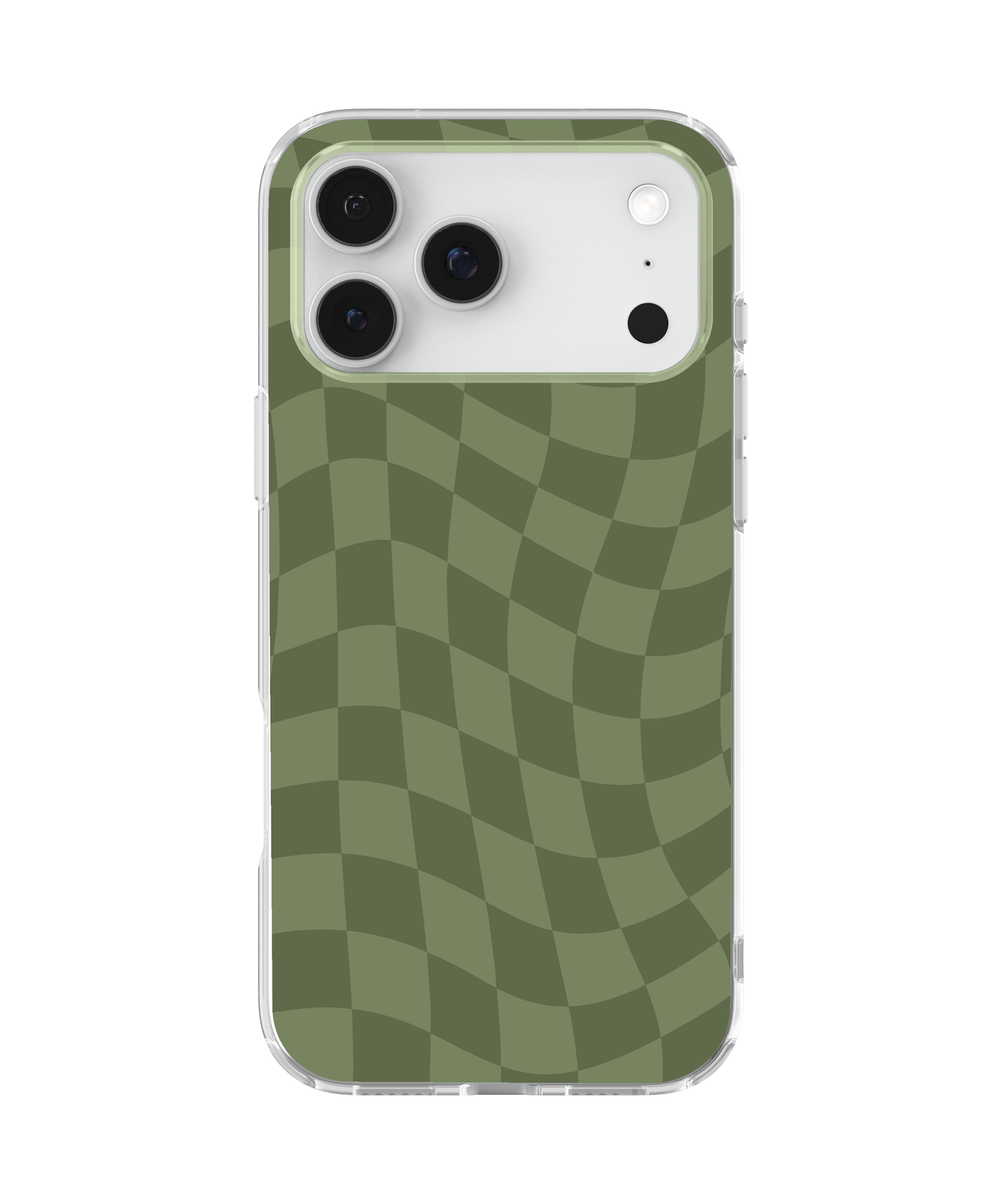 Moss Wavy Checkers Clear Case Insert
