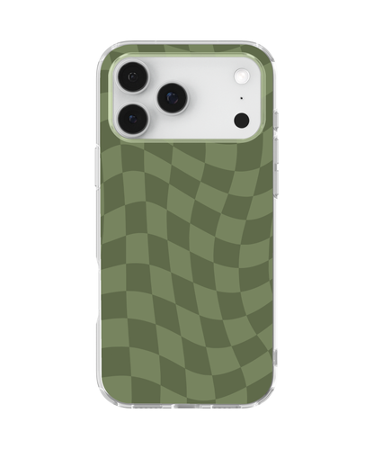 Moss Wavy Checkers Clear Case Insert