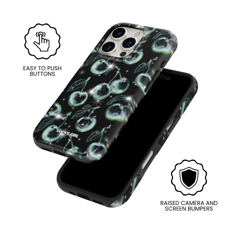 Chrome Cherries Phone Case