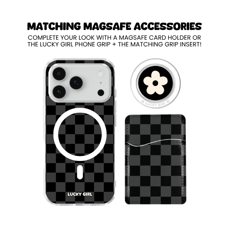 Onyx Checkers Clear Case Insert