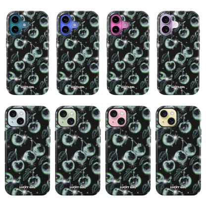 Chrome Cherries Phone Case