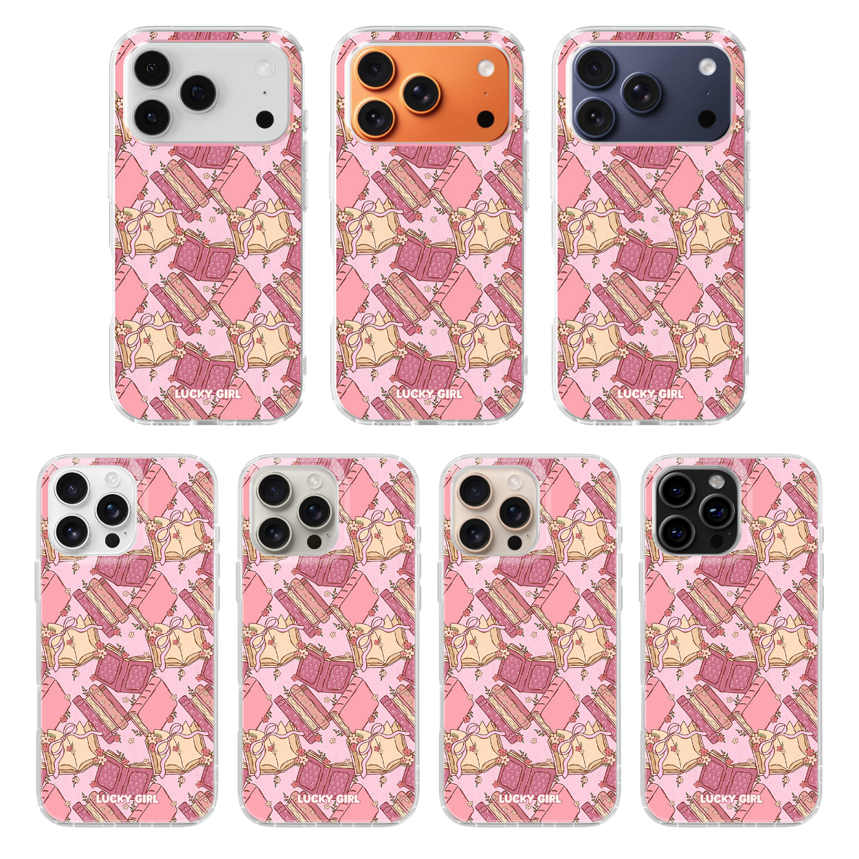 Pink Prose Clear Case Insert