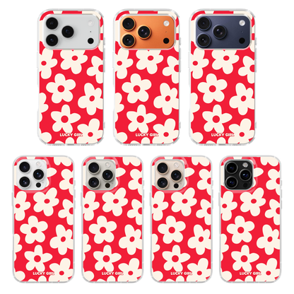 Vermillion Big Blooms Clear Case Insert