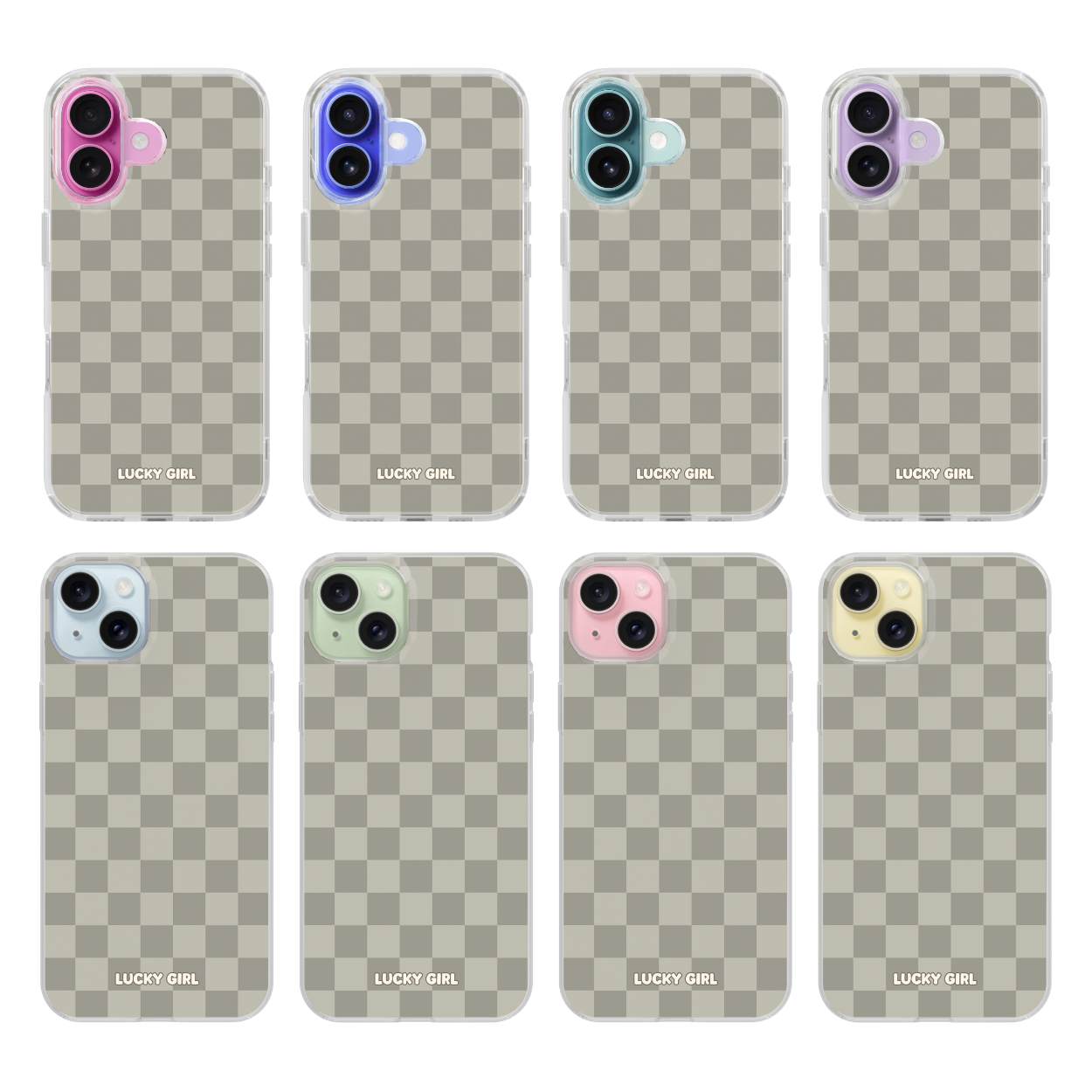 River Rock Checkers Clear Case Insert