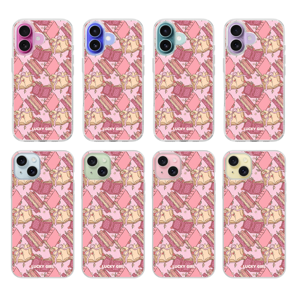 Pink Prose Clear Case Insert