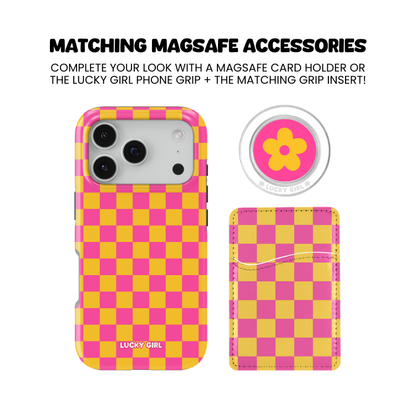 Pink Lemonade Checkers Phone Case