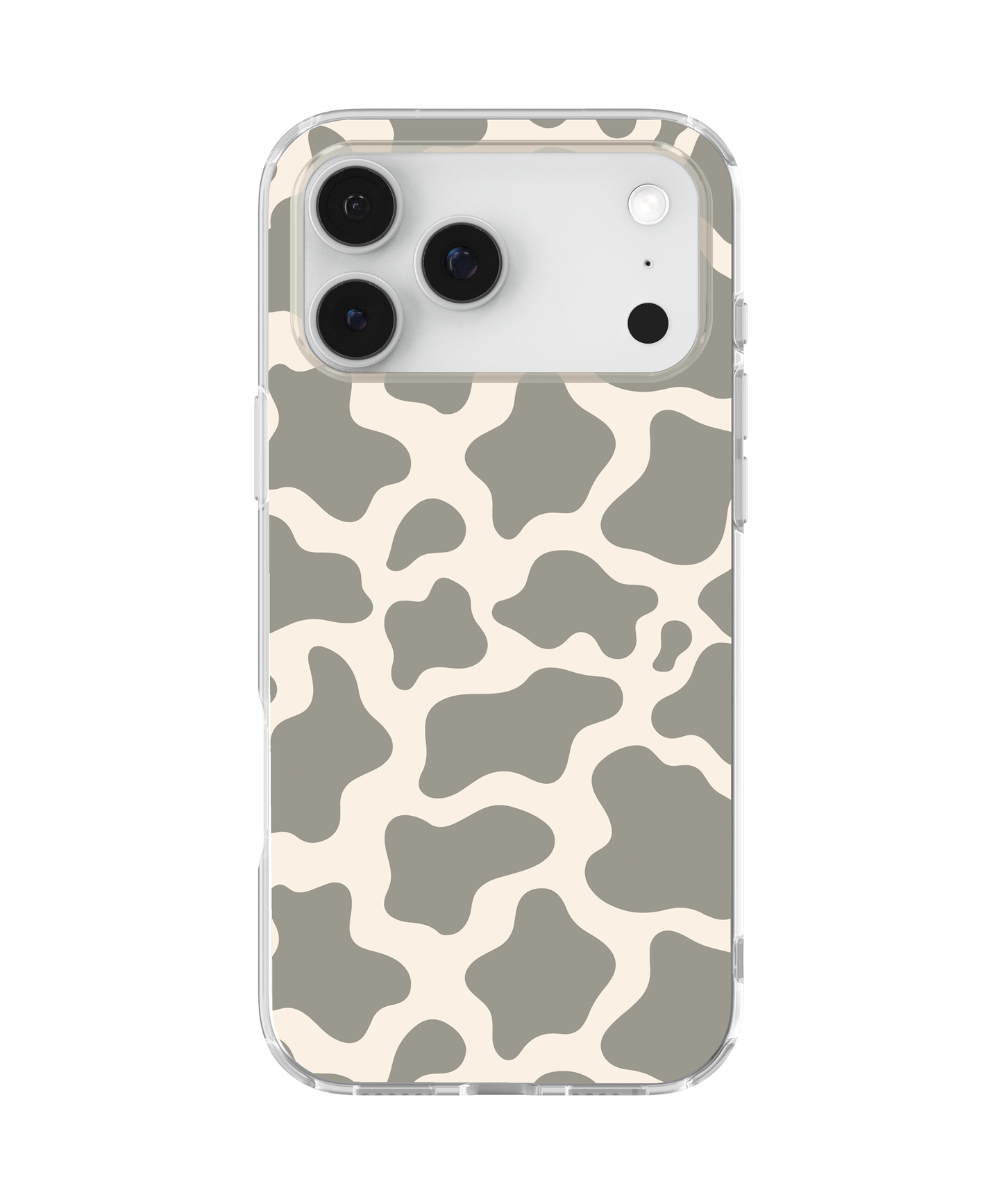 River Rock Cow Print Clear Case Insert