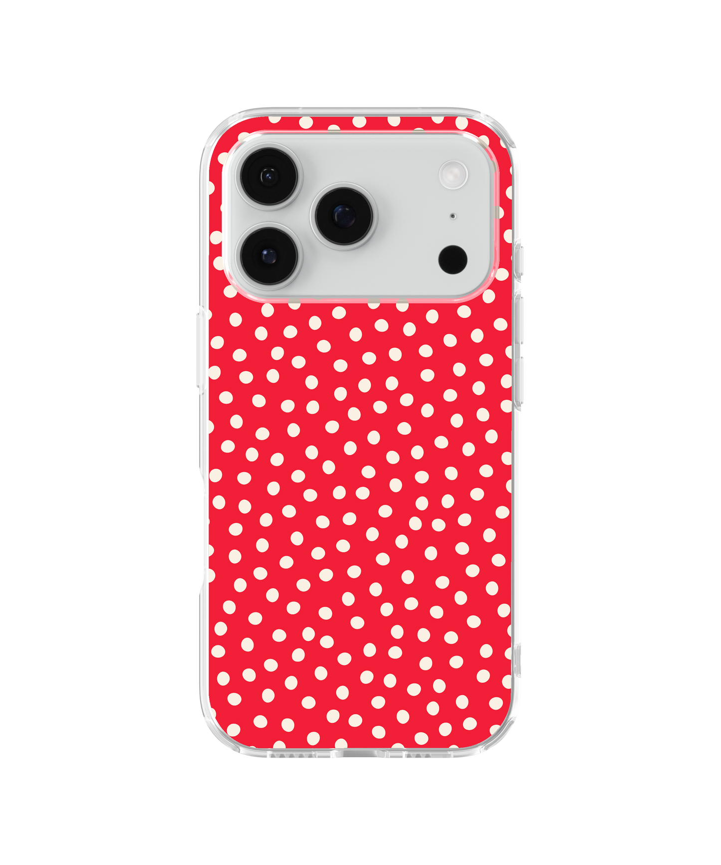 Vermillion Dots Clear Case Insert