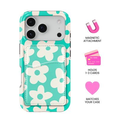 Calypso Big Blooms MagSafe Card Holder