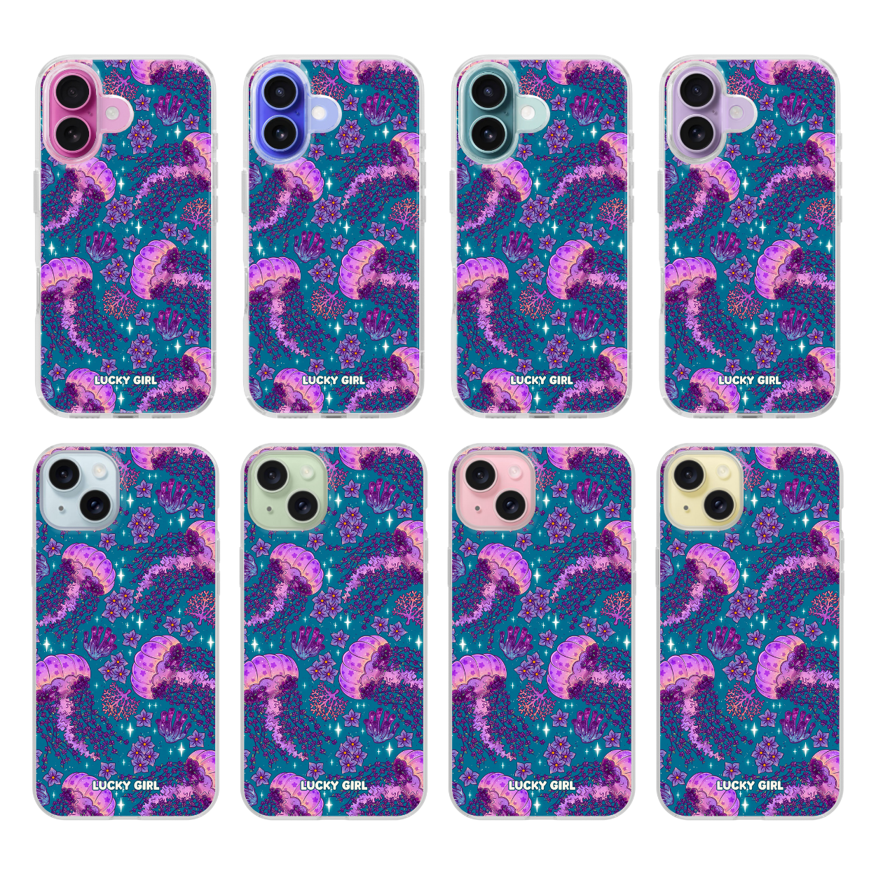 Jellyfish Dreams Clear Case Insert