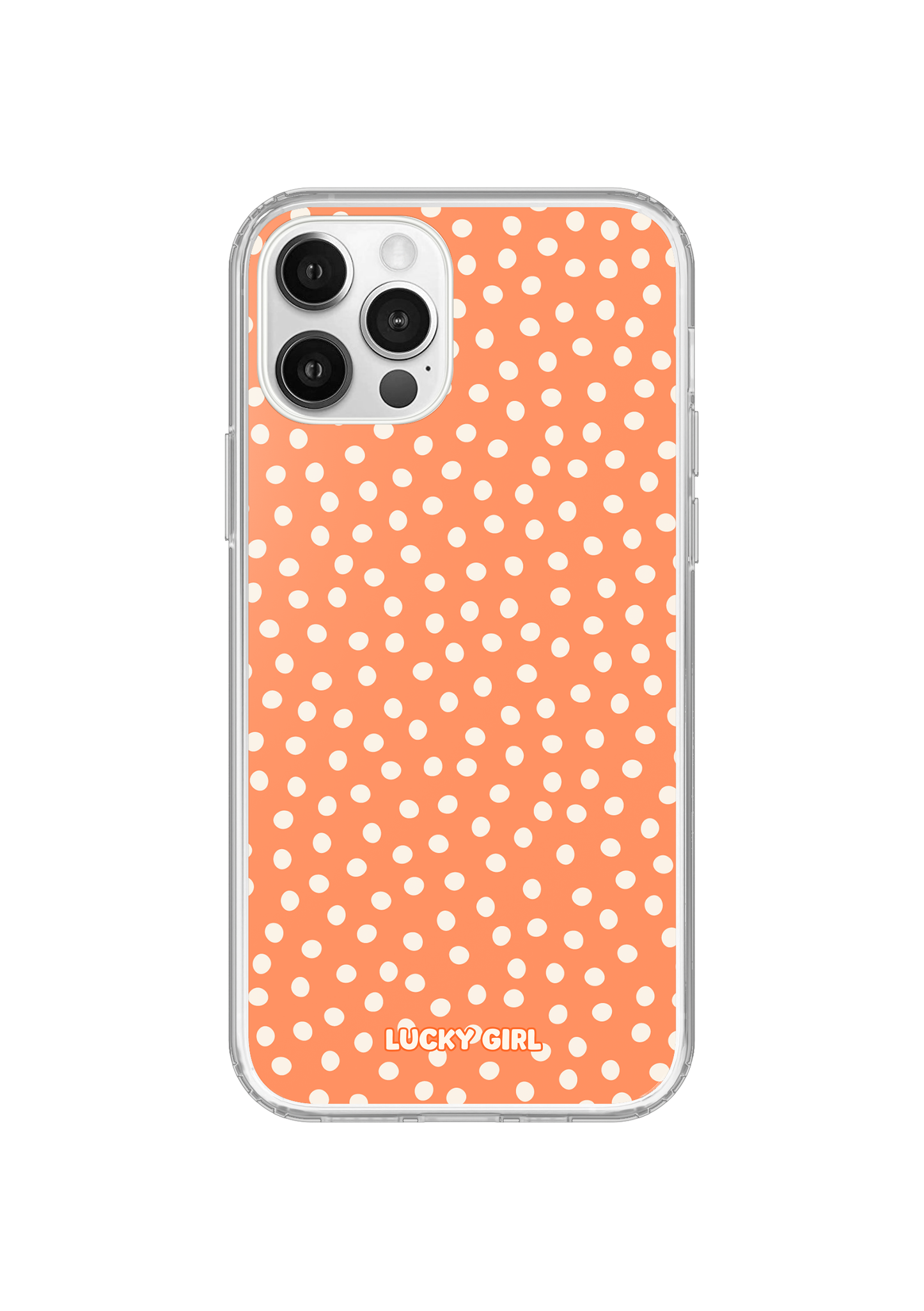 Tangerine Dots Clear Case Insert