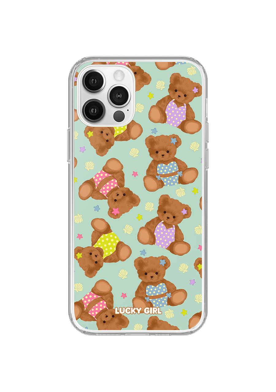 Teddy Beach Clear Case Insert