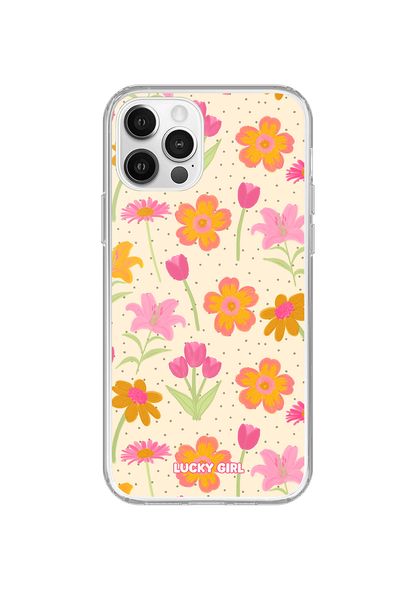 Polka Petals Clear Case Insert