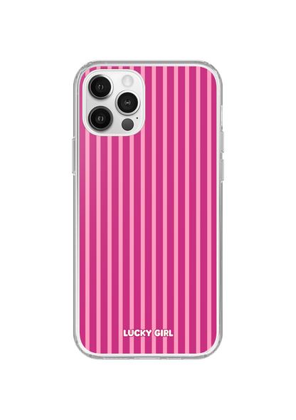 Berry Stripes Clear Case Insert