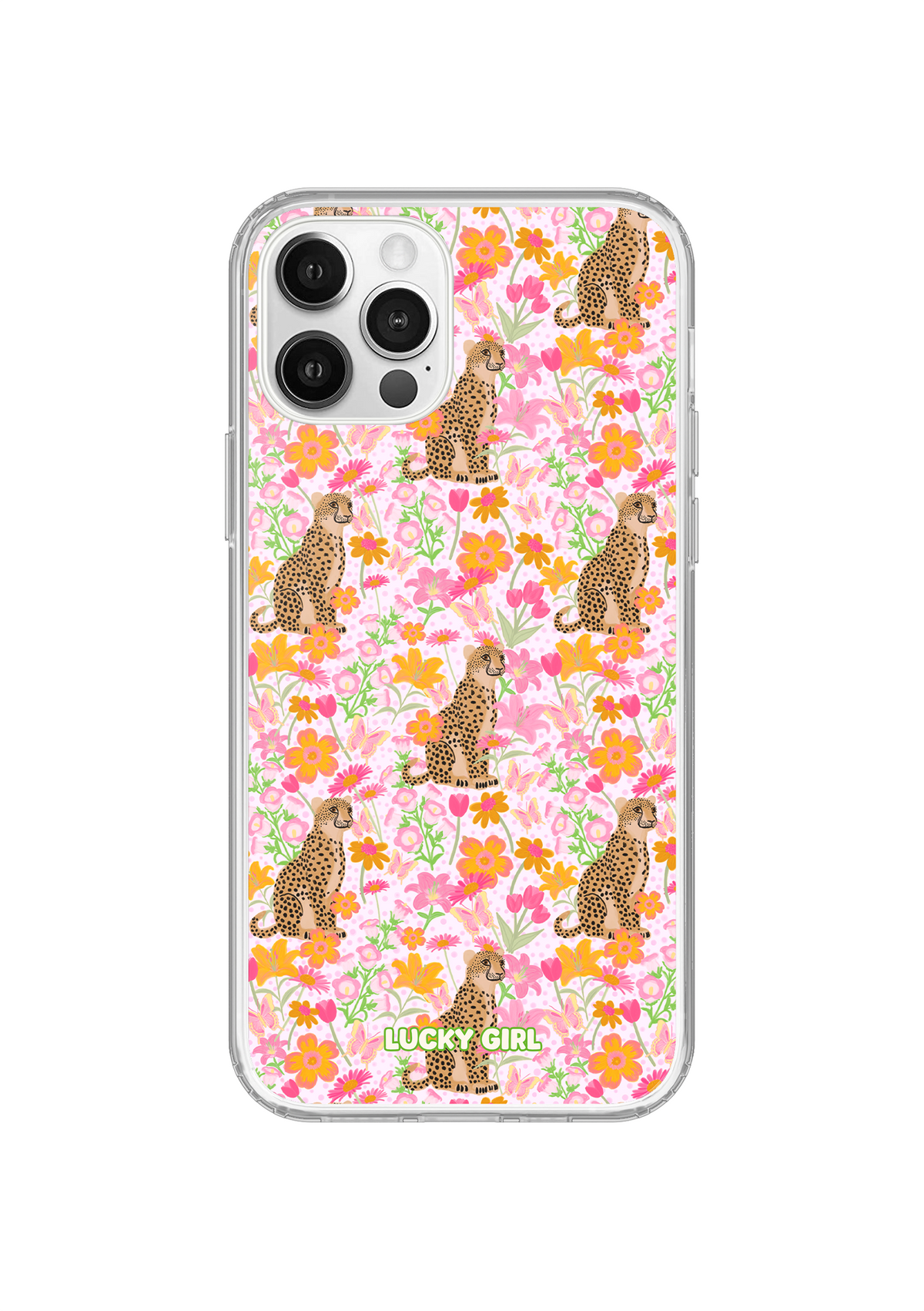 Cheetah Oasis Clear Case Insert – Lucky Girl Phone Cases