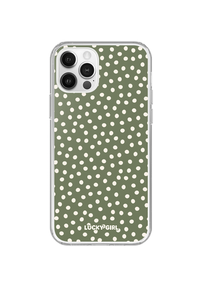 Moss Dots Clear Case Insert